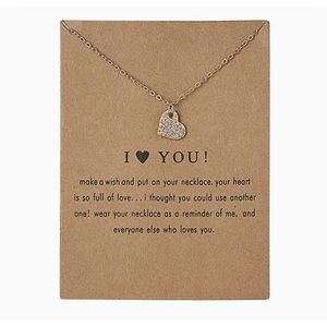 I ❤️ you necklace brand new